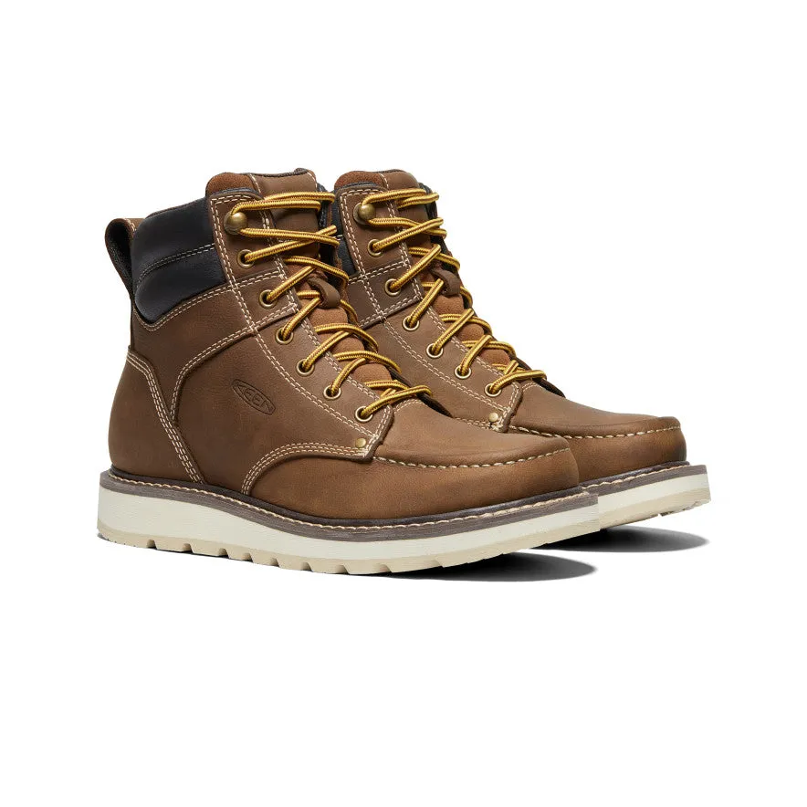 High-Quality Leather Clean Silhouette Men's Cincinnati 6" Boot (Soft Toe)  |  Belgian/Sandshell