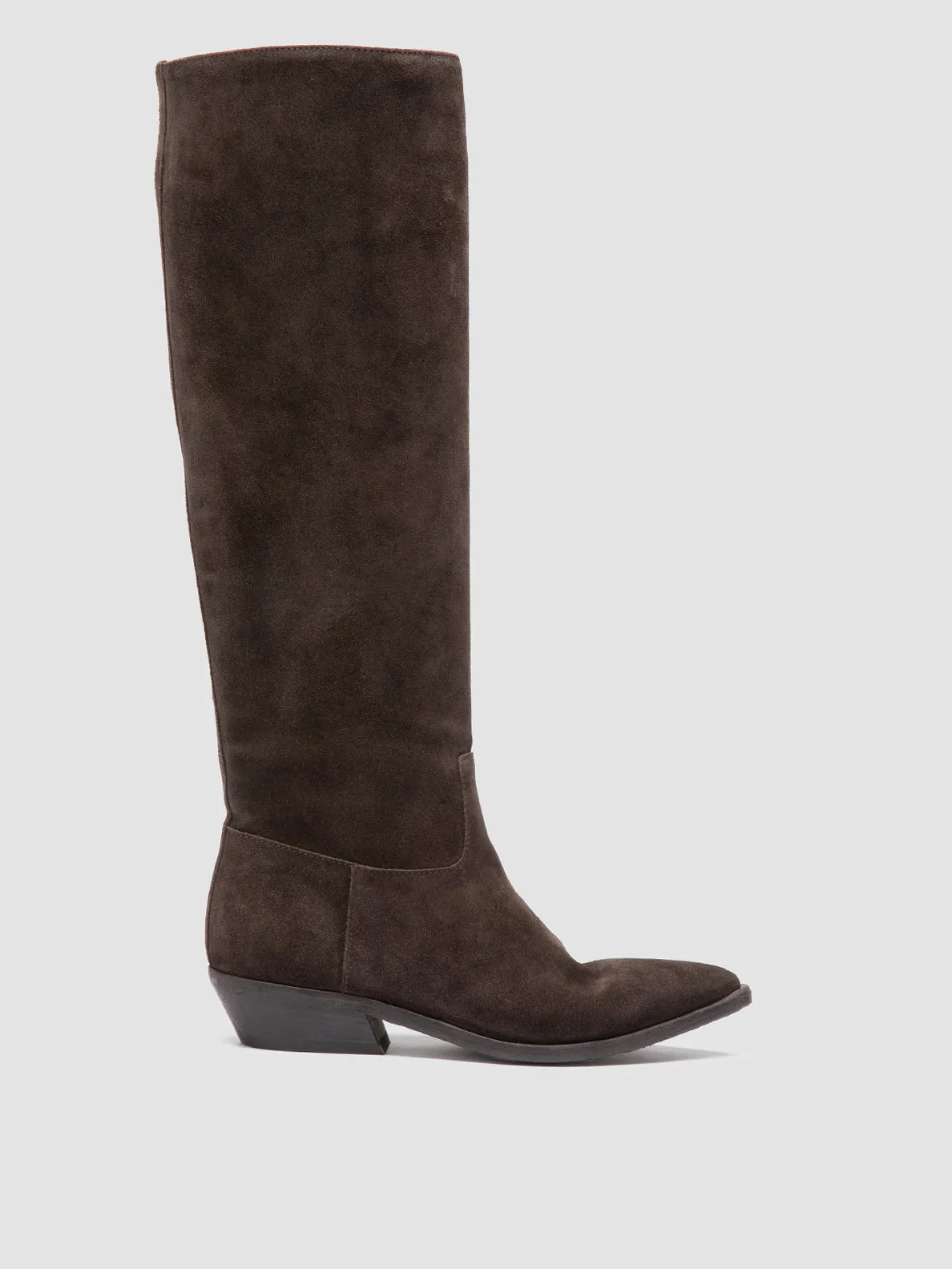 NOELIE DD 104 - Brown Suede Pull On Boots Flat Sole Sun Hike