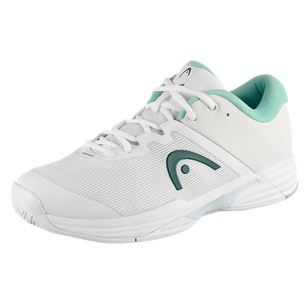 Head Women's Revolt EVO 2.0 - White/Turquoise Motion Ready Smooth Support