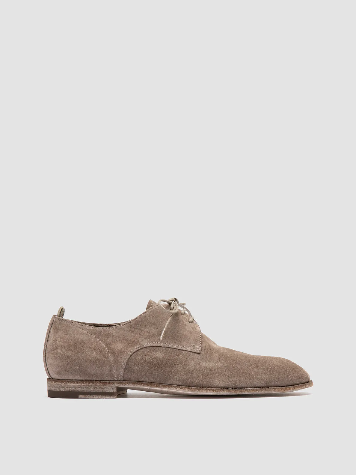 SOLITUDE 002 - Grey Suede Derby Shoes day use