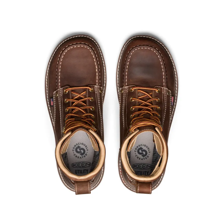 Men's Liberty 8" Waterproof Boot (Carbon Toe)  |  Chestnut/Gum Anti-slip Library Visit
