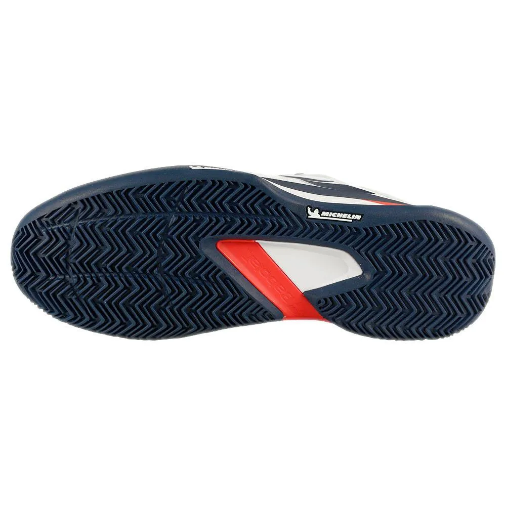 Soccer Field Unique ease Babolat Men's Propulse Fury 3 - Clay - White/Estate Blue