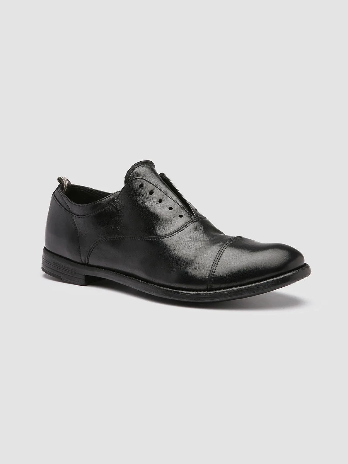 Retro-inspired performance ARC 501 - Black Leather Oxford Shoes