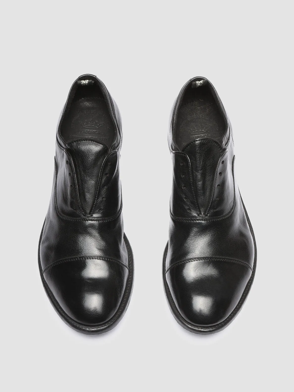 Walk Support Essential Look ARC 501 - Black Leather Oxford Shoes