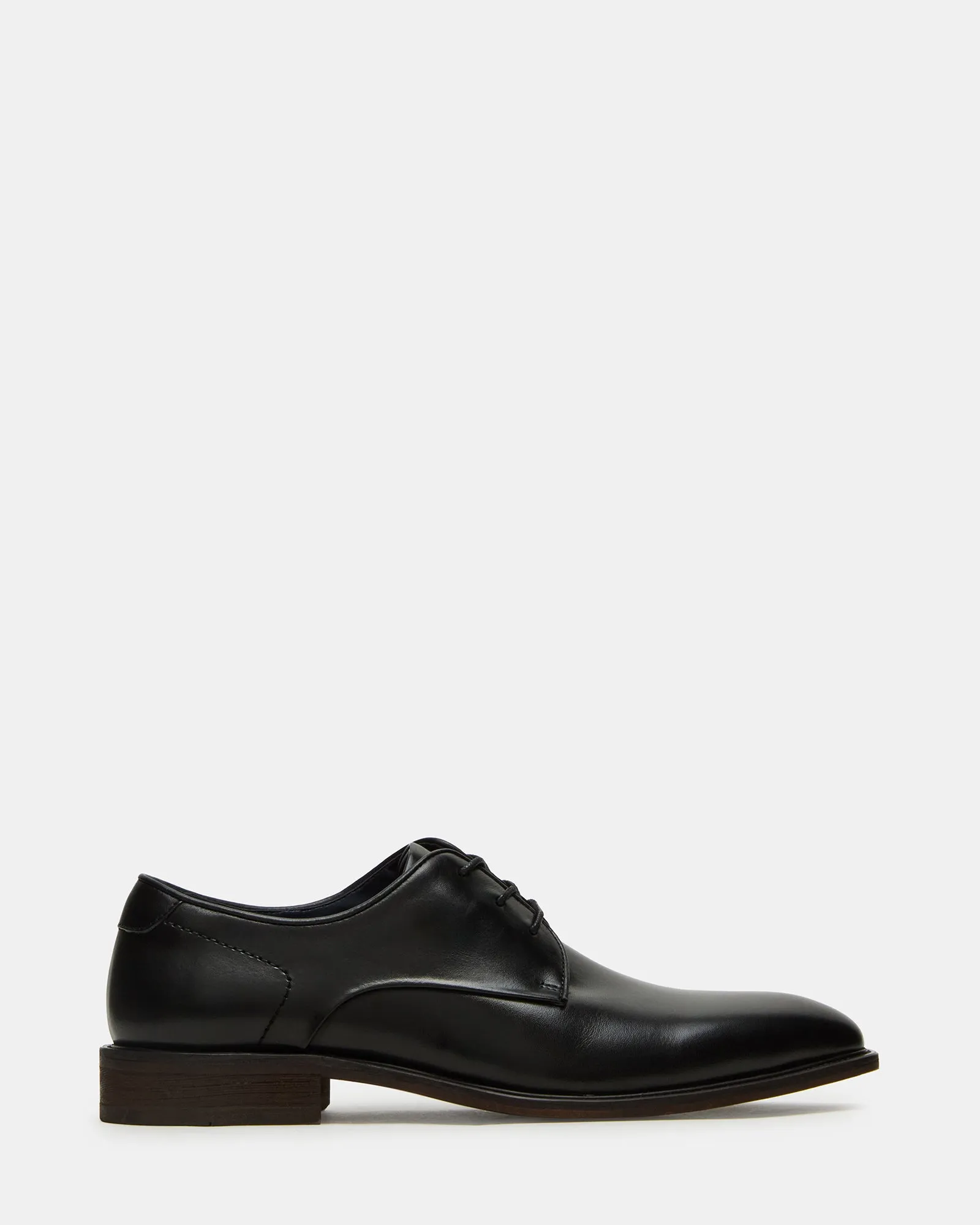 LELAND BLACK LEATHER Fashionable Comfort Shoes