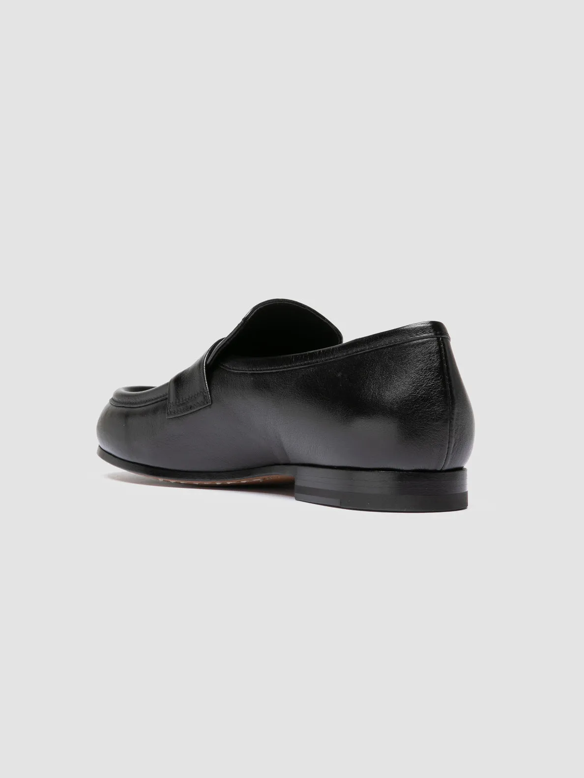 Cafe Style Port Hike BECKY 101 - Black Leather Penny Loafers