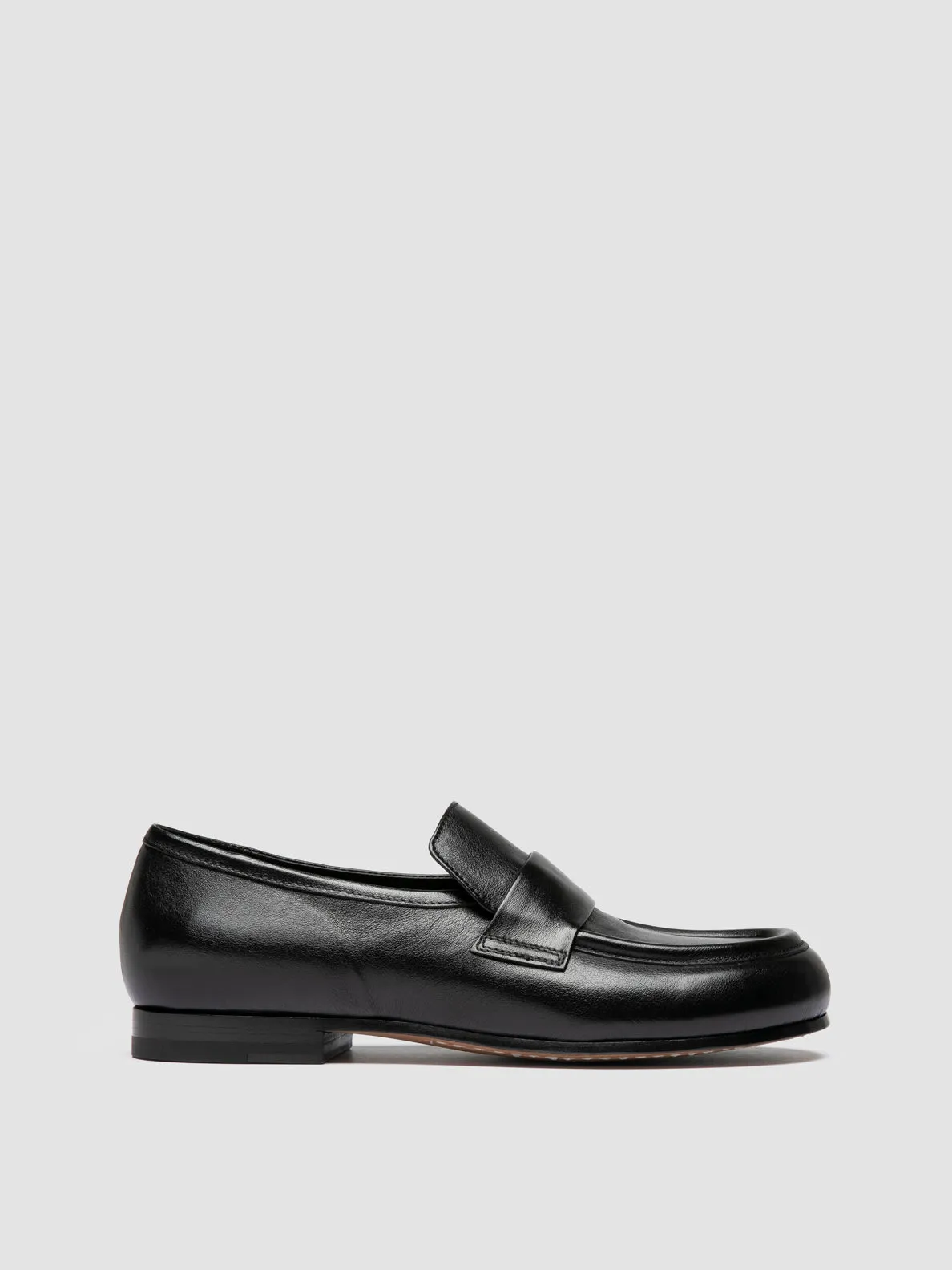 Suede Warm BECKY 101 - Black Leather Penny Loafers