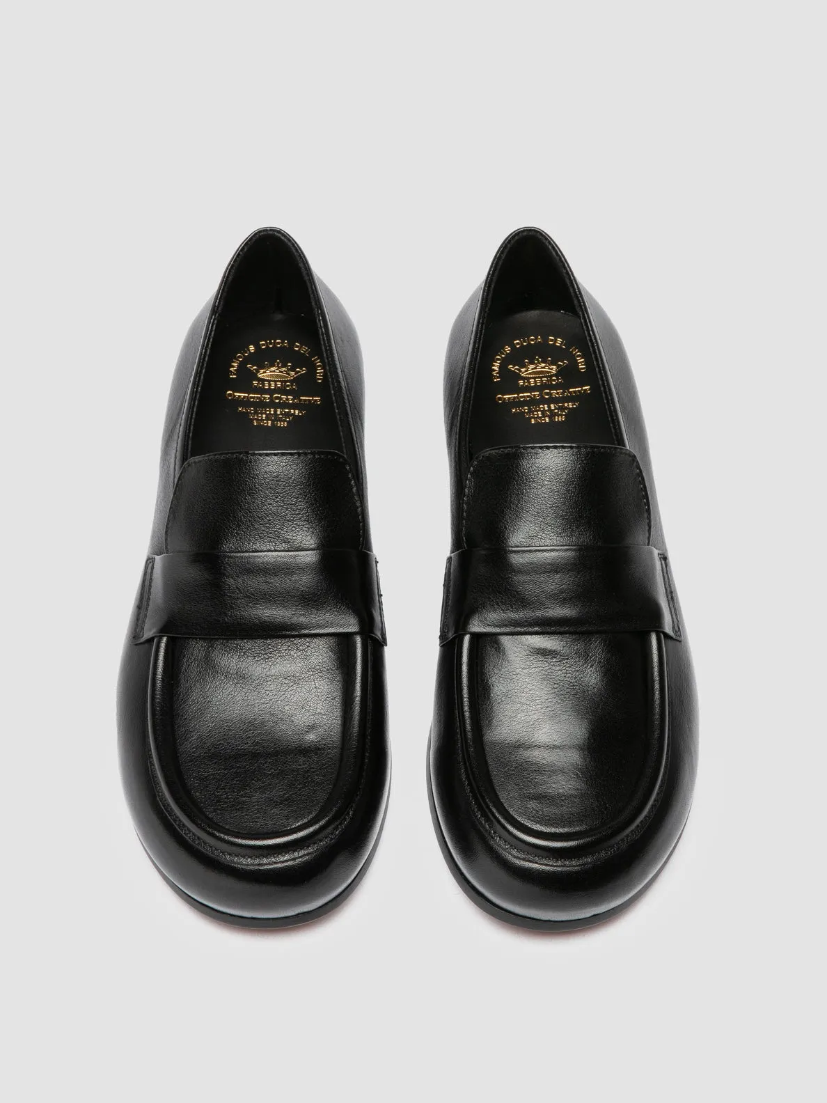 Practical Wear Street Life BECKY 101 - Black Leather Penny Loafers