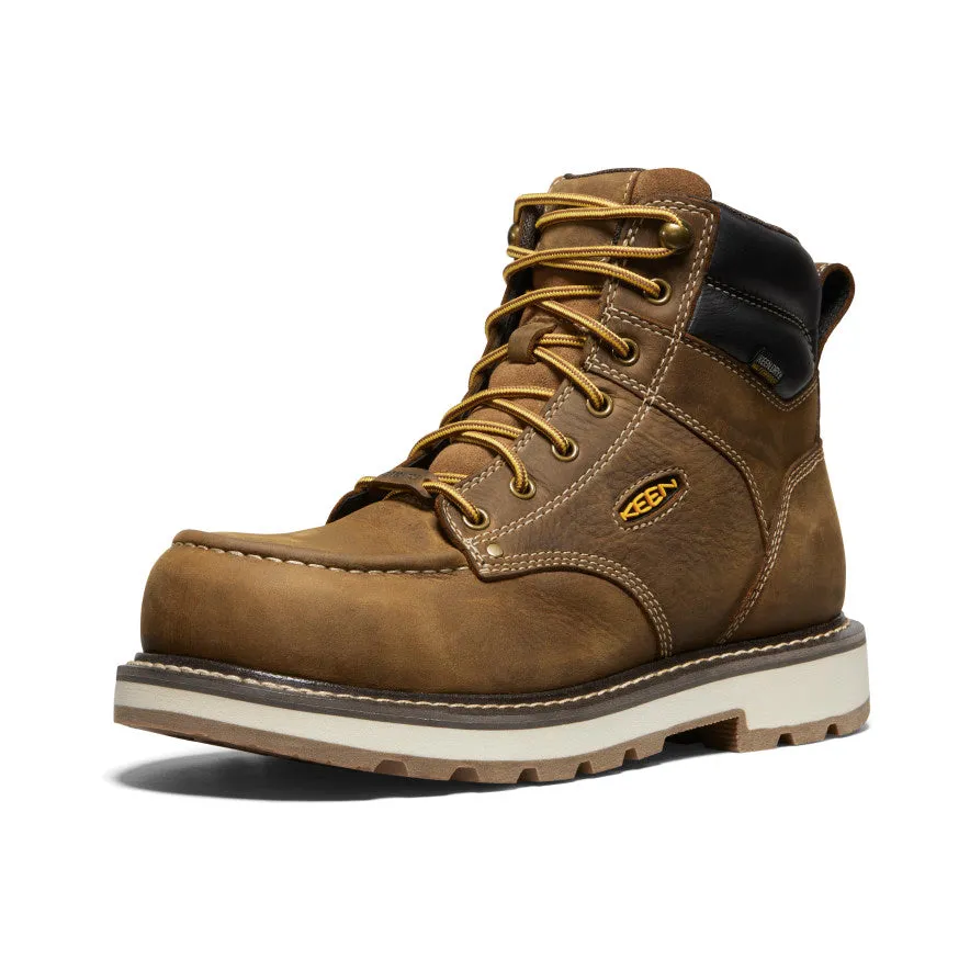 Multi Surface Versatile Style Men's Cincinnati 6" Waterproof 90?? Heel Boot (Carbon Toe)  |  Belgian/Sandshell