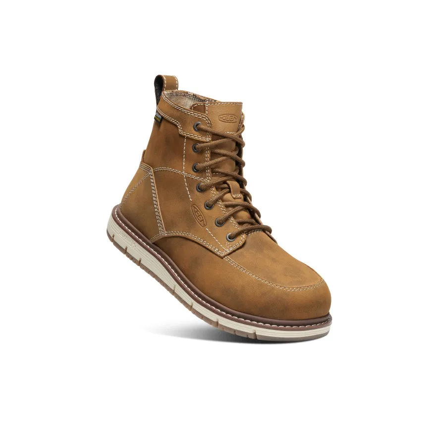 Simple Fit Women's San Jose 6" Waterproof Boot (Aluminum Toe)  |  Almond/Gum