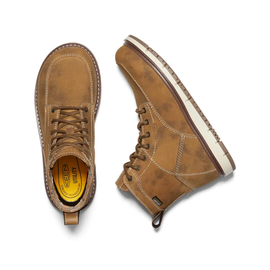 Women's San Jose 6" Waterproof Boot (Aluminum Toe)  |  Almond/Gum Versatile Wear Business Meeting
