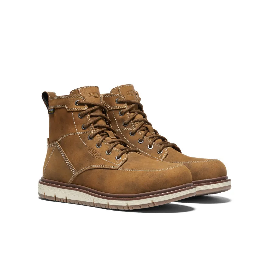 Women's San Jose 6" Waterproof Boot (Aluminum Toe)  |  Almond/Gum Soft Footbed