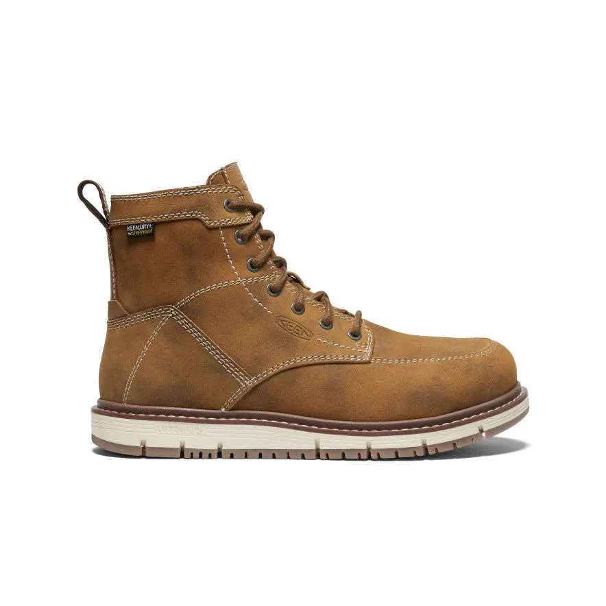 Women's San Jose 6" Waterproof Boot (Aluminum Toe)  |  Almond/Gum Versatile Outfit Heavy Duty Support