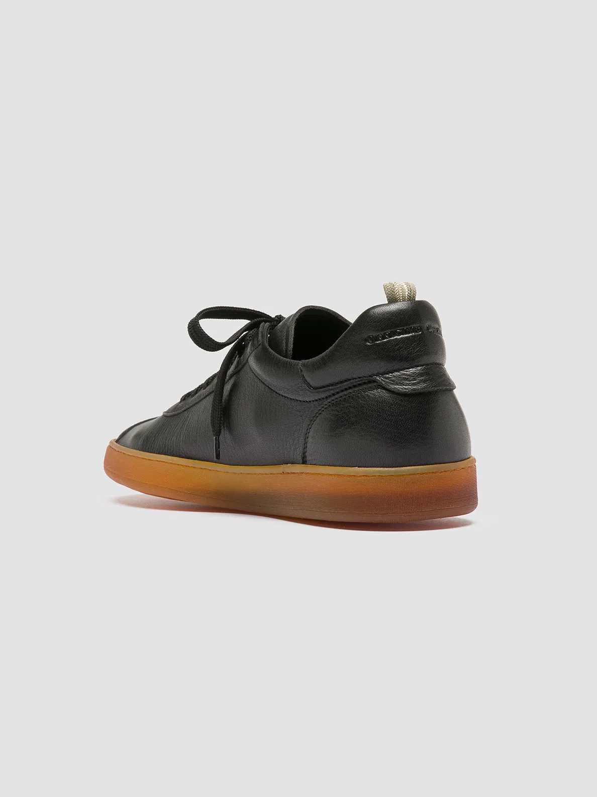 Support Base HALO 001 - Black Leather Sneakers