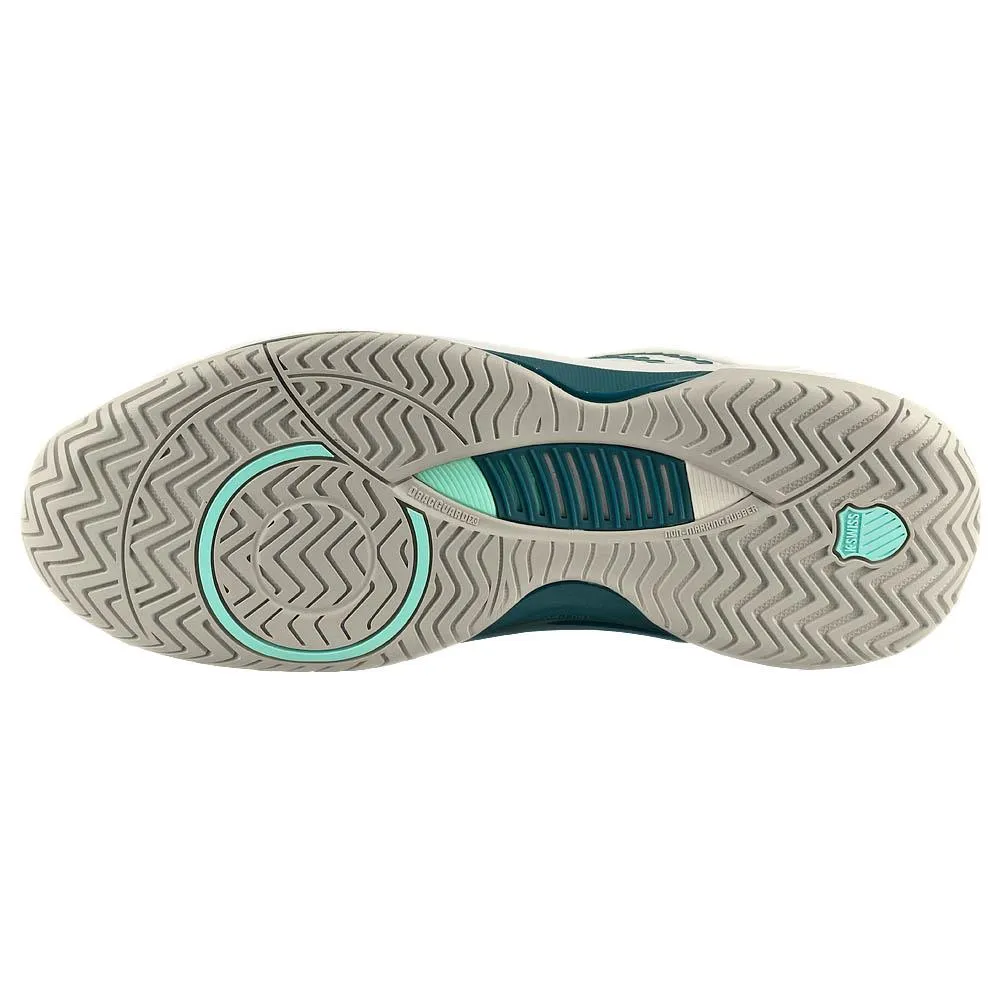 K-Swiss Men's Hypercourt Supreme 2 - Star White/Indian Teal Flattering Fit