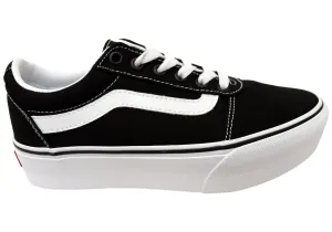 Statement Wear Vans Womens Ward Platform Comfortable Lace Up Sneakers
