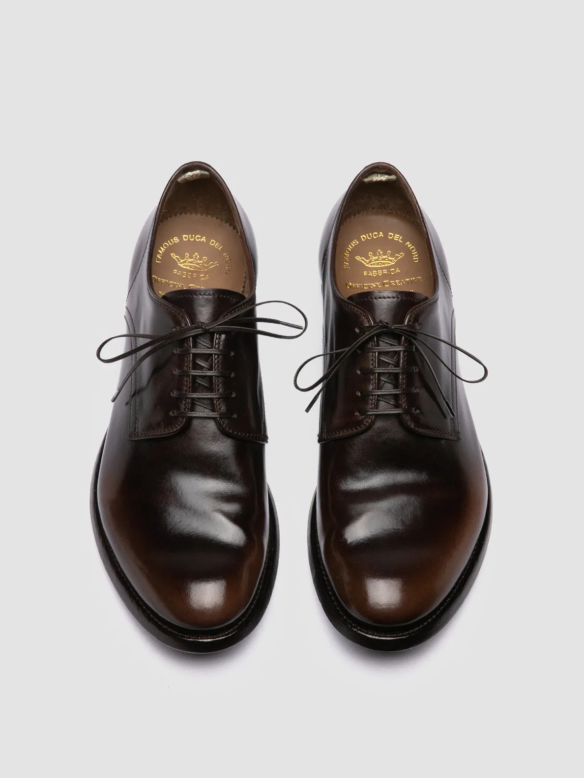 Premium Comfort Step Urban Formal ANATOMIA 060 - Brown Leather Derby Shoes
