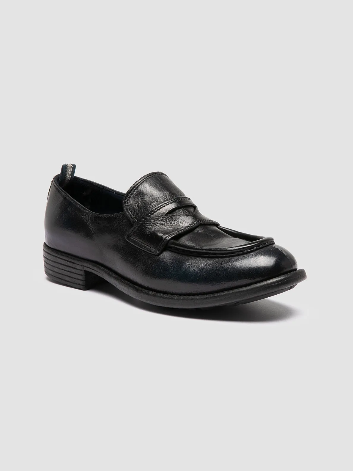 CALIXTE 020 - Navy Leather Penny Loafers Urban Path Versatile Comfort