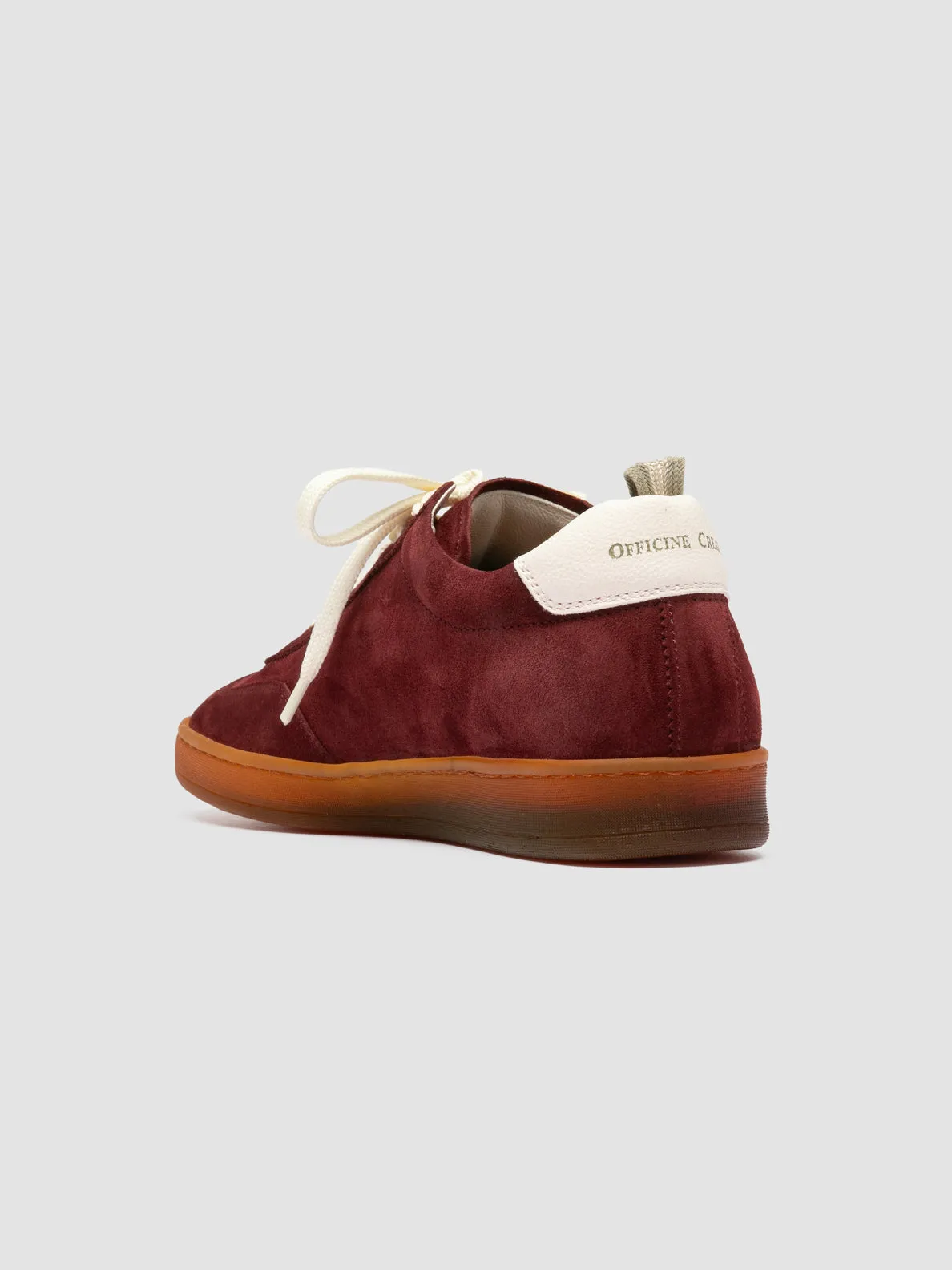 Quick Wear CHANCE 101 - Burgundy Leather and Suede Sneakers
