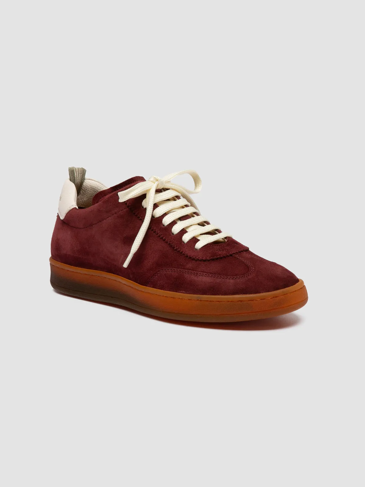 Club Jog CHANCE 101 - Burgundy Leather and Suede Sneakers