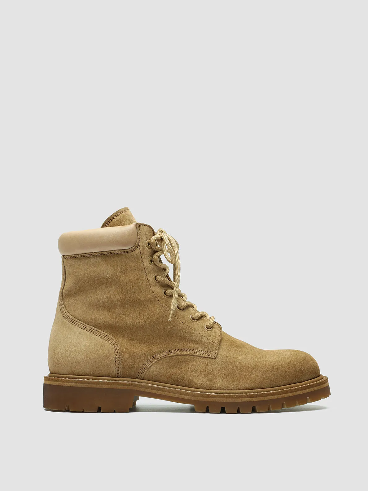Sports Driven No-Slip Grip BOSS 002 - Brown Suede and Leather Lace Up Boots