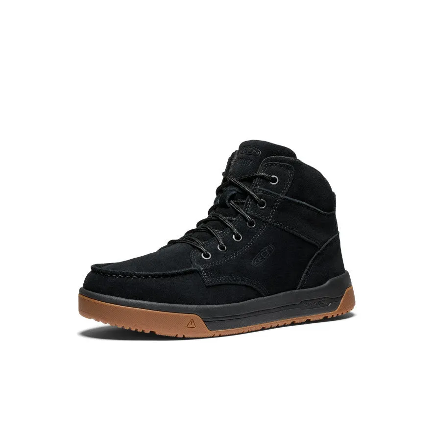 Men's Gibson Boot (Soft Toe)  |  Black/Gum Soft Leather Western Pattern