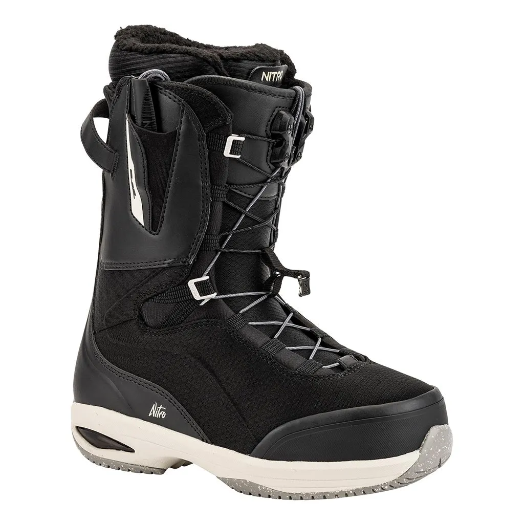 Nitro 2025 Womens Faint Boots - Black/Sand Cold Snap Gear Snow Comfort