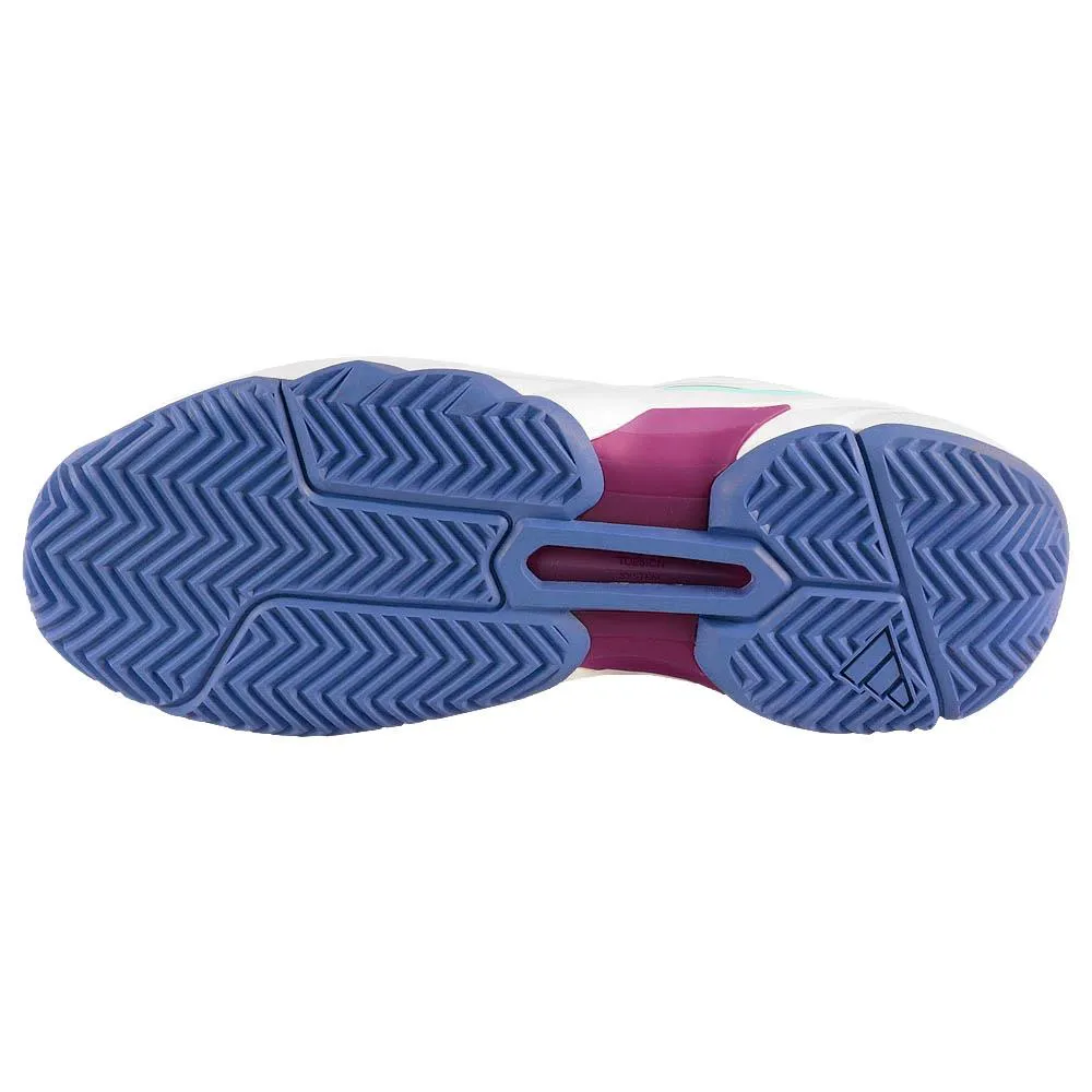 Enhanced design adidas Women's CourtJam Control 3 - Semi Flash Aqua/White