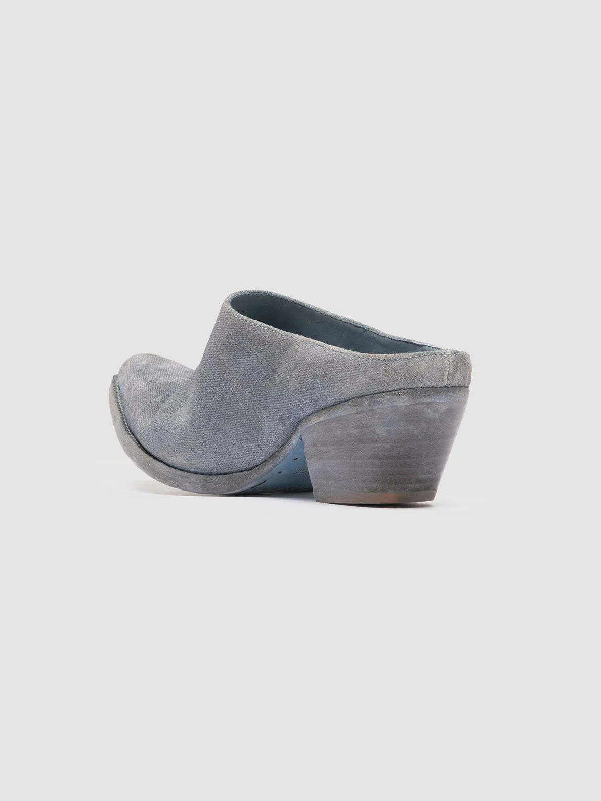 Bounce Step Pure Fit WANDA DD 101 - Blue Suede Mule Sandals