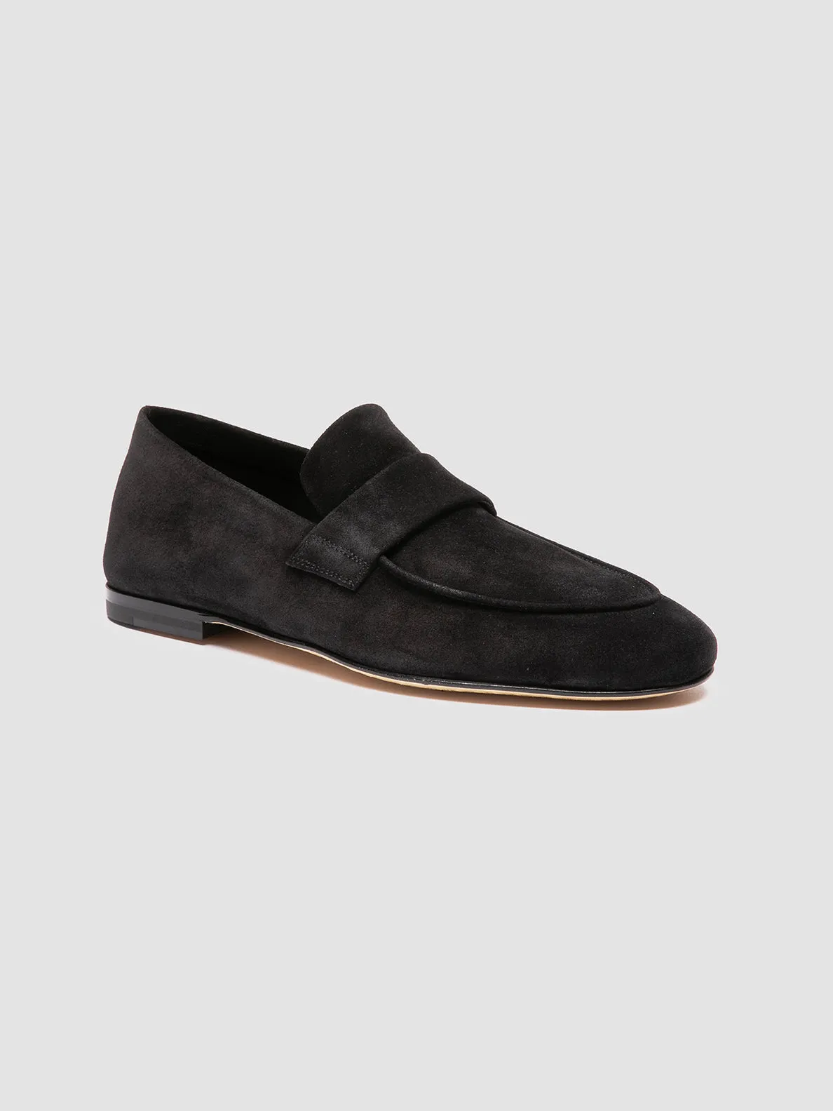 AIRTO 001 - Black Suede Loafers Quick Slip