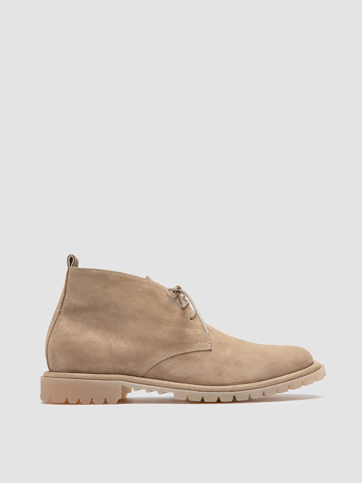 SPECTACULAR 013 - Beige Suede Chukka Boots Unique Sole