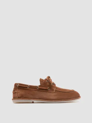 LOVE 101 - Brown Suede Boat Shoes Fashionable Walk Track Trek