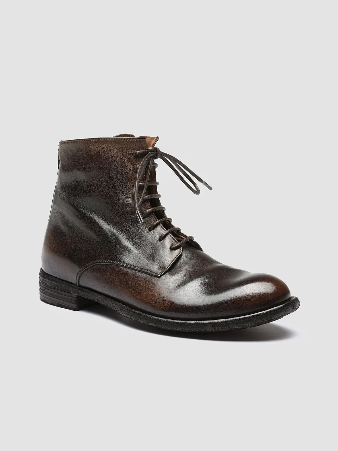 Creek Walk LEXIKON 123 - Brown Zipped Leather Ankle Boots