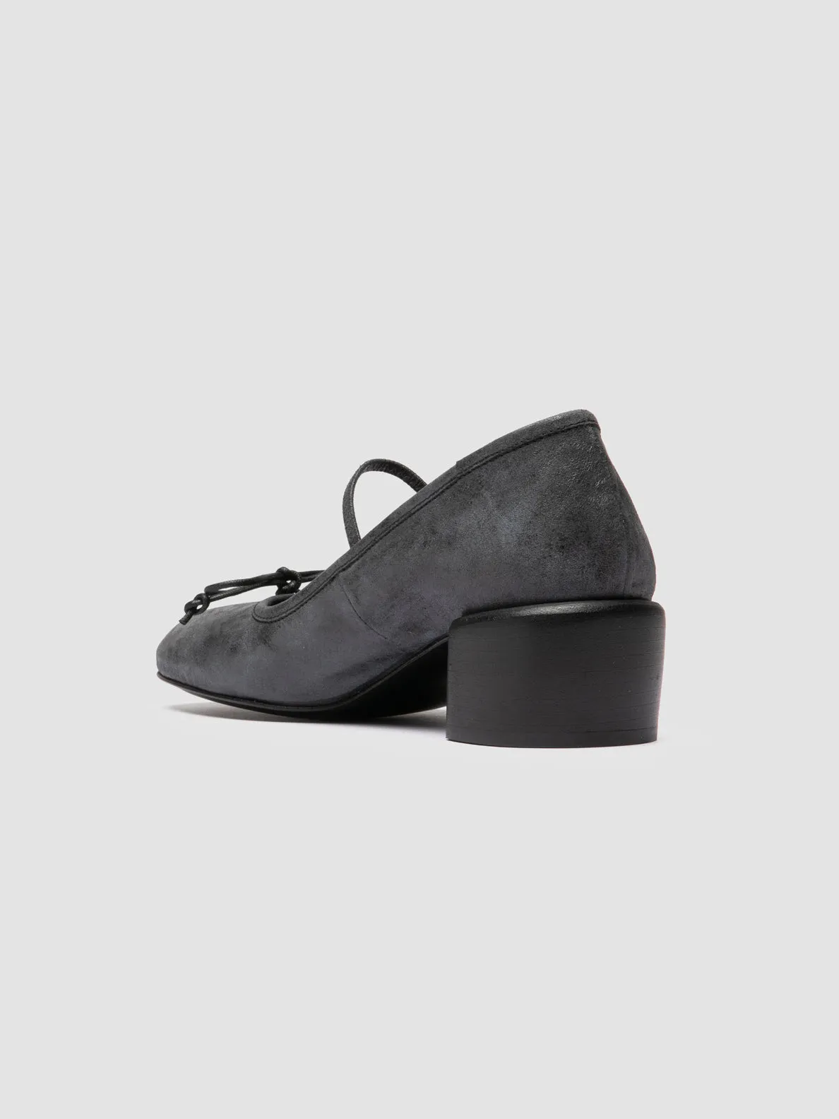 FLORE 009 - Black Leather Mary Jane Shoes Campus Tour