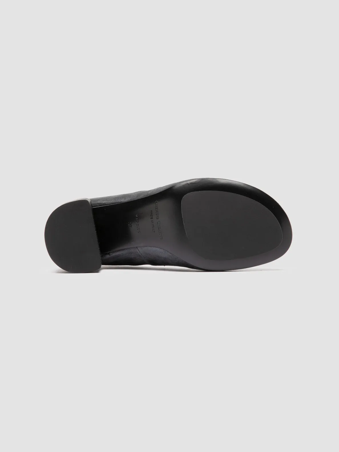 Quick lace Dawn Jog FLORE 009 - Black Leather Mary Jane Shoes
