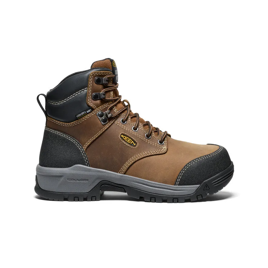 Tough Exterior Fashionable Choice Women's Evanston 6" Waterproof Boot INT MET (Carbon Toe)  |  Bison/Black
