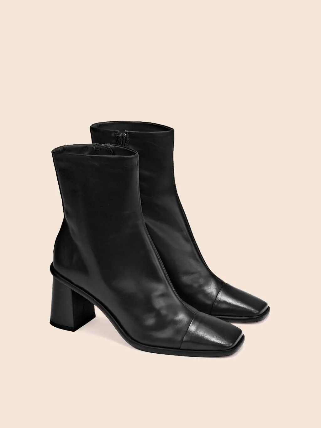 Avila Black Boot Military Style Clean Finish