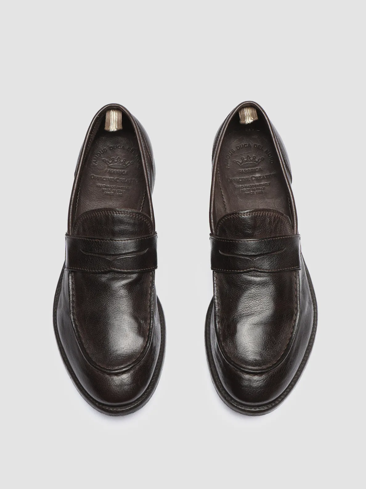 Secure Style ARC 509 - Brown Leather Penny Loafers