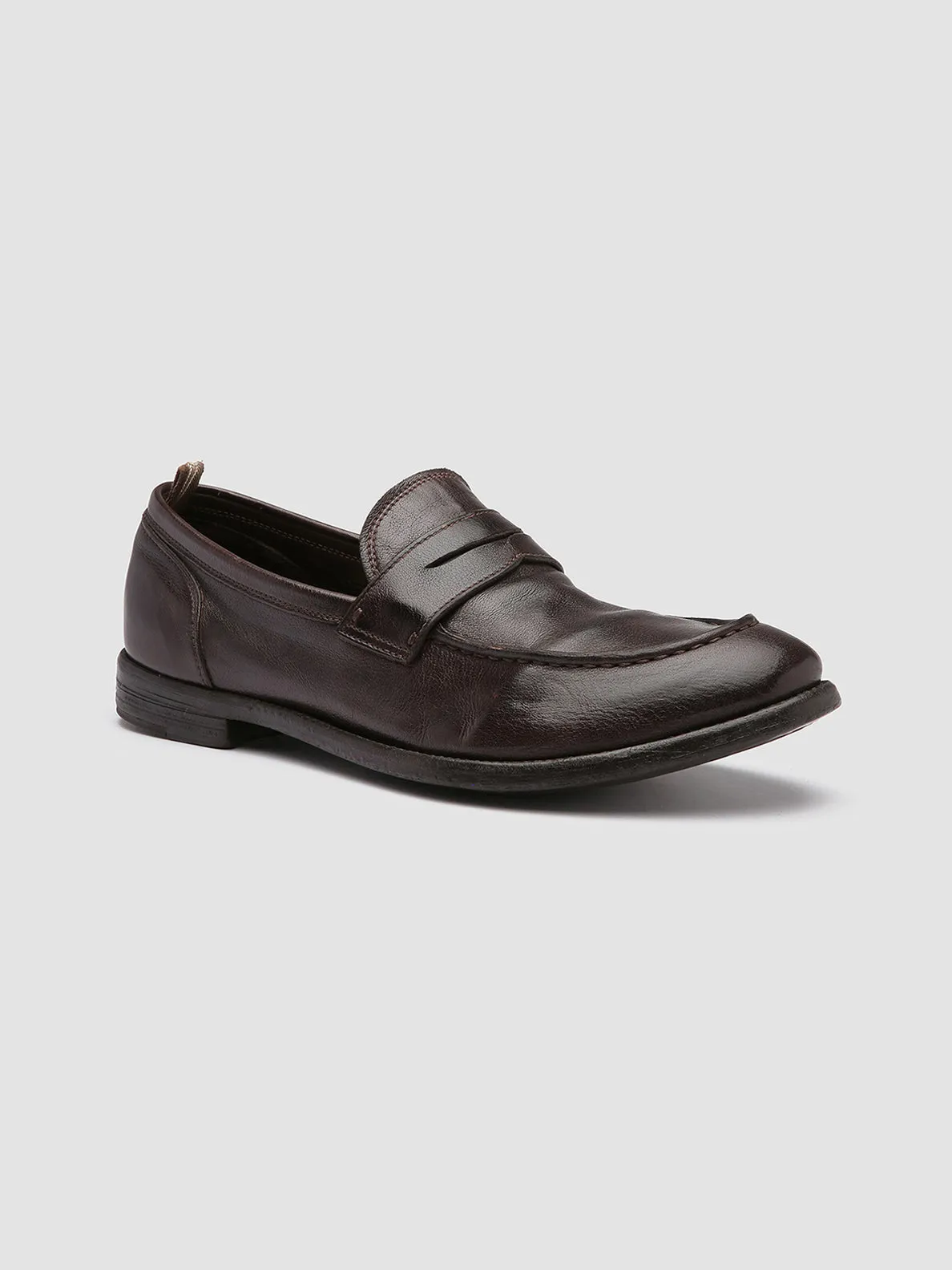 ARC 509 - Brown Leather Penny Loafers Casual Outfit