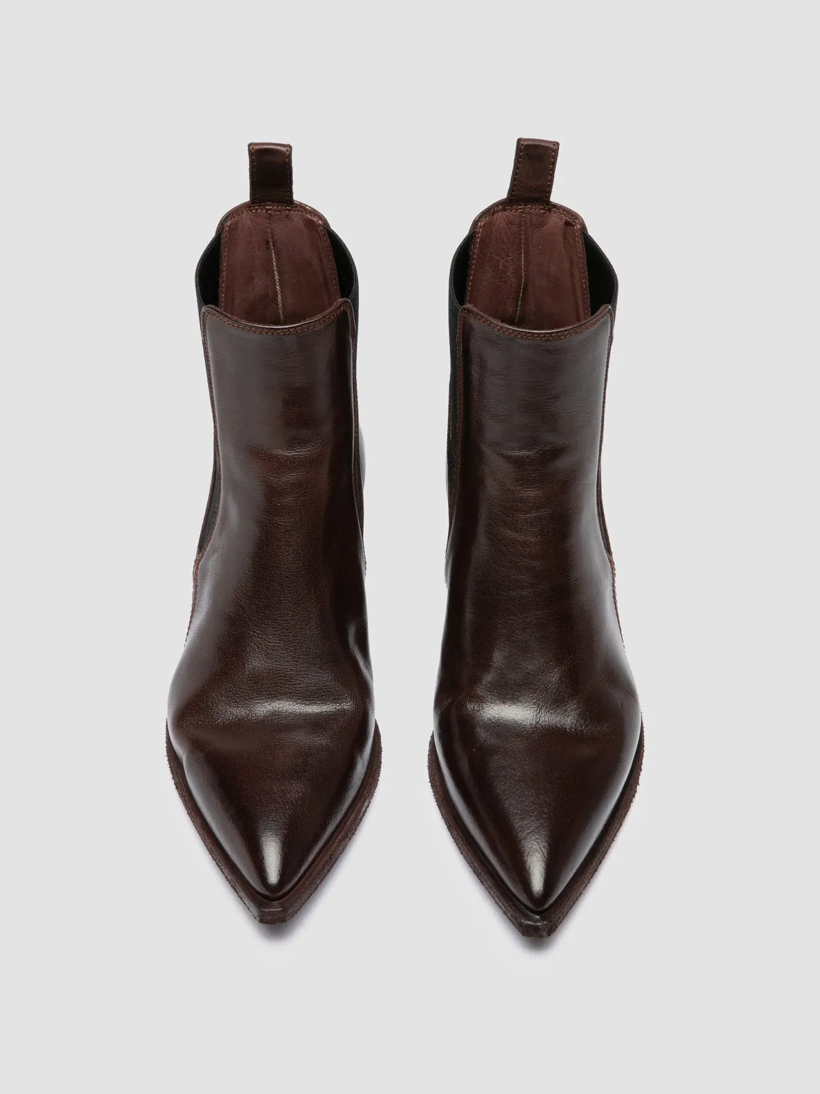 NOELIE DD 101 - Burgundy Leather Chelsea Boots Hold Hike Indoor Daily