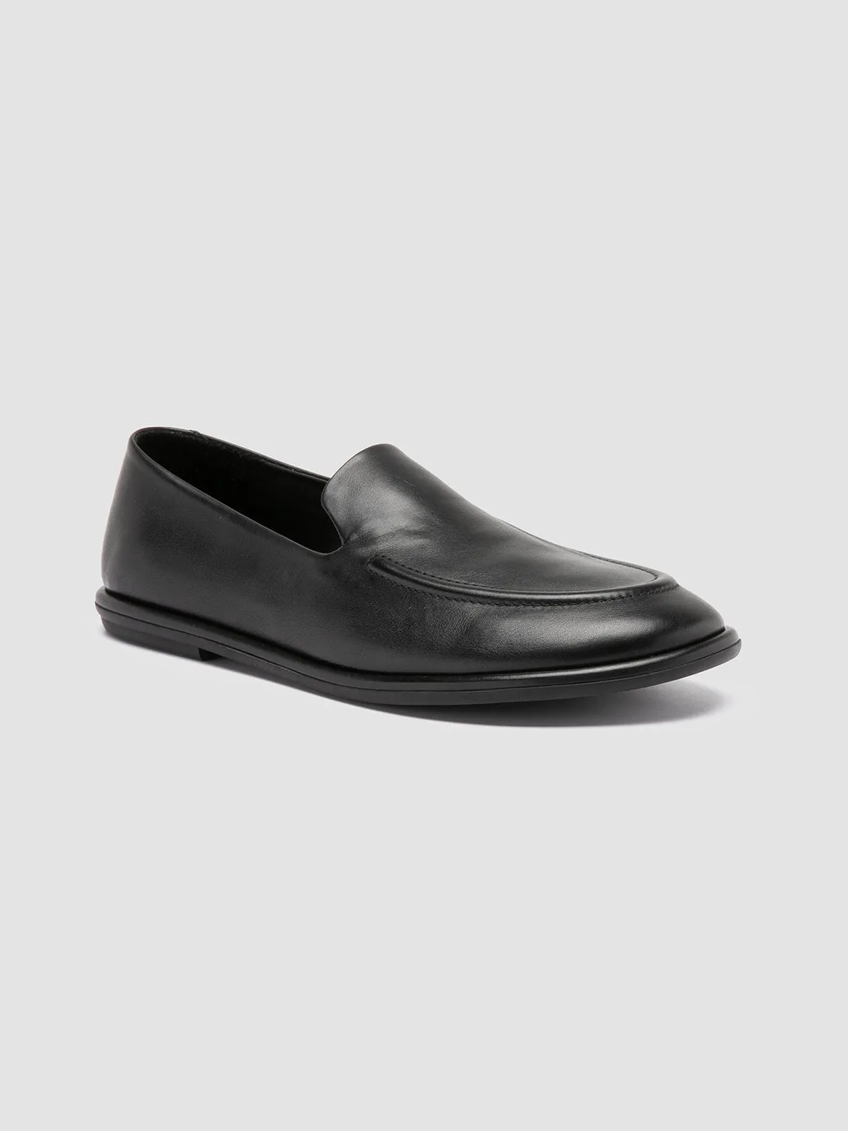 MIENNE 101 - Black Leather Loafers Active Wear