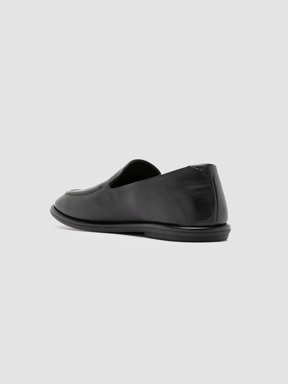 MIENNE 101 - Black Leather Loafers Cushioned heel City Stroll