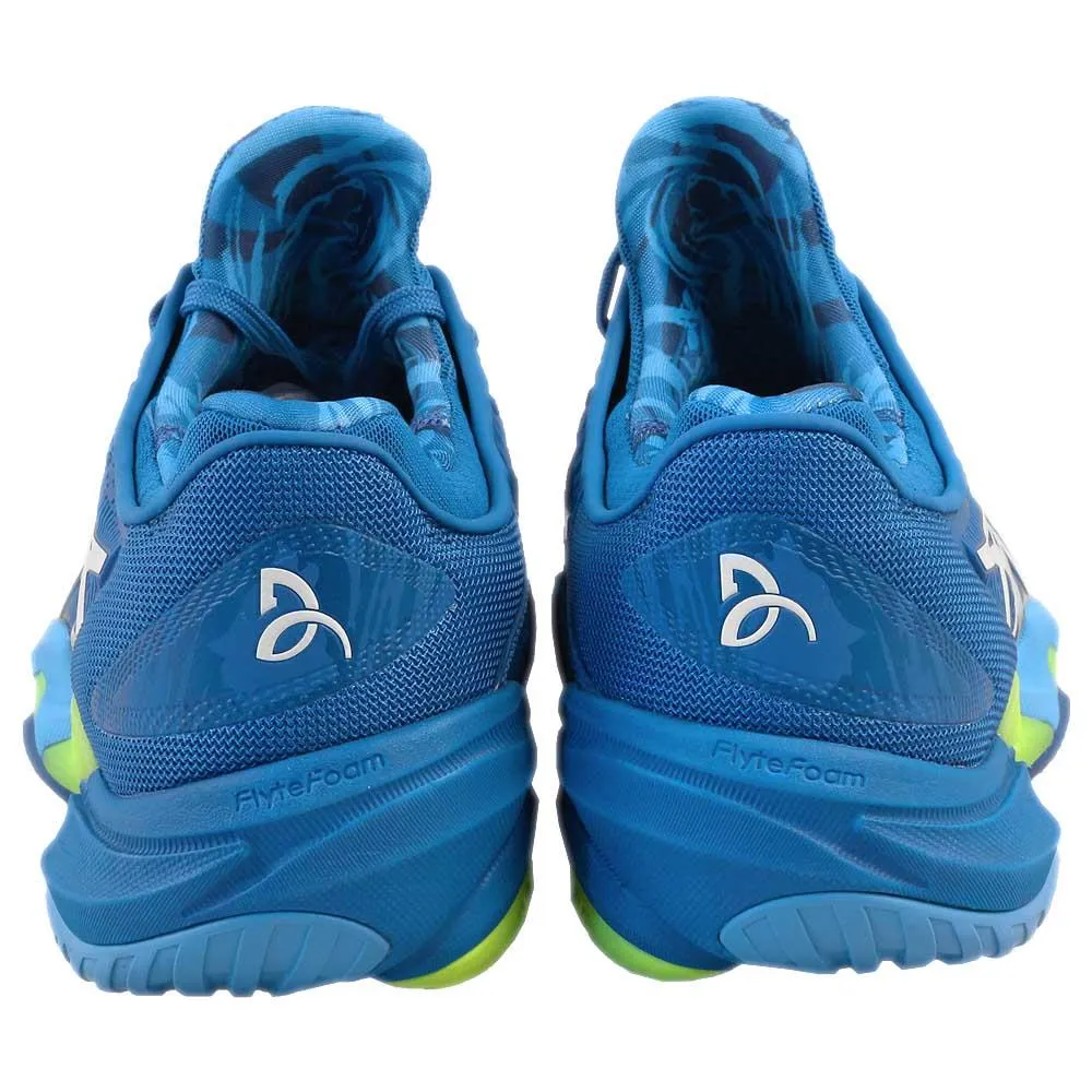 Trail Ready Outdoor Performance Asics Men's Court FF 3 Novak - Tuna Blue/White