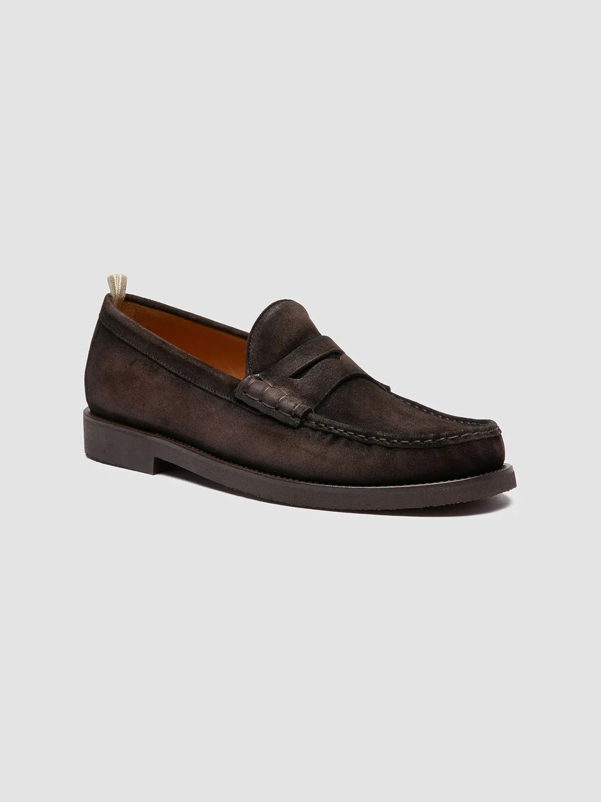 Smooth Fit BALFRON FLEXI 001 - Brown Suede Penny Loafers