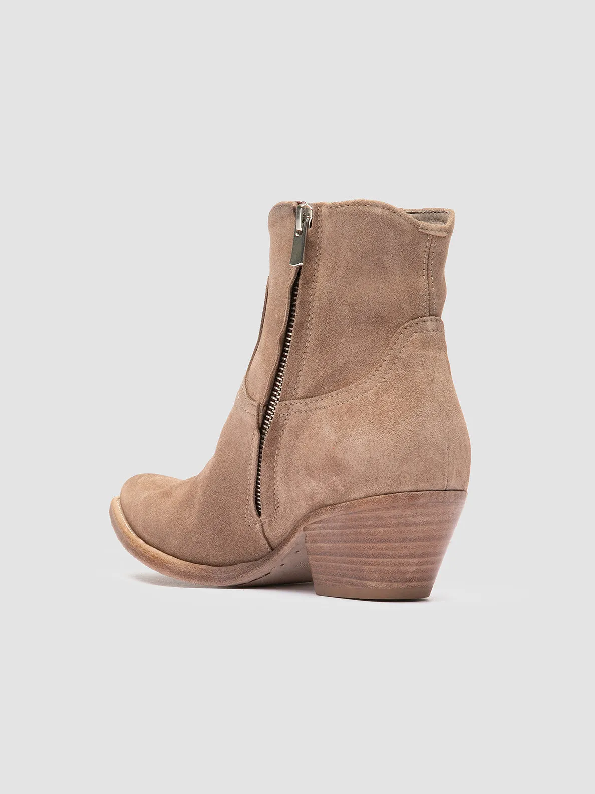 Drill Run Urban Dailywear WANDA DD 103 - Beige Suede Zip Boots