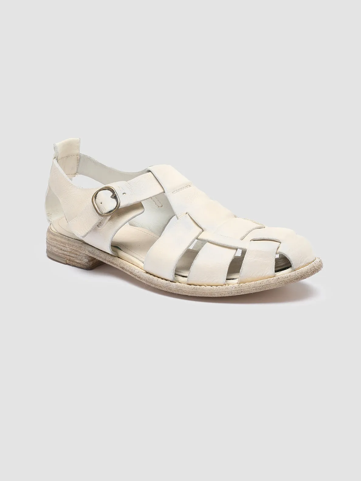 Relax Mood LEXIKON 536 - White Leather Sandals