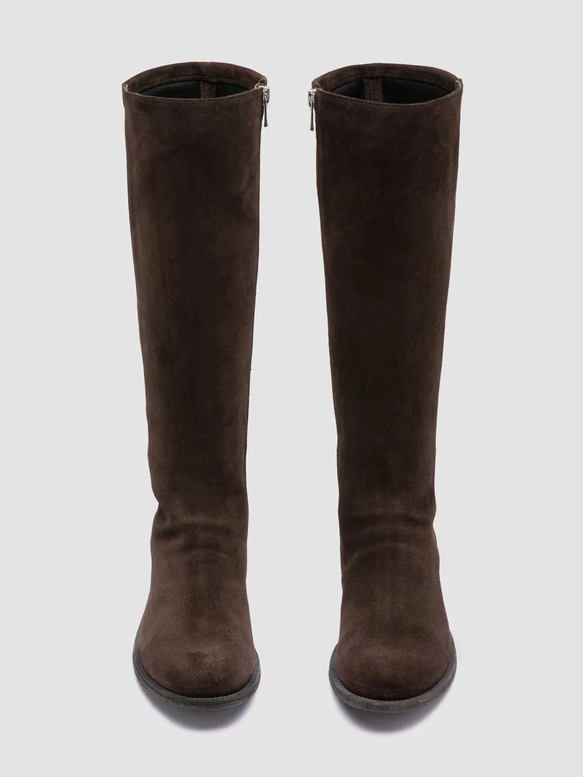 Gold Shine LISON 035 - Brown Stretch Suede Boots