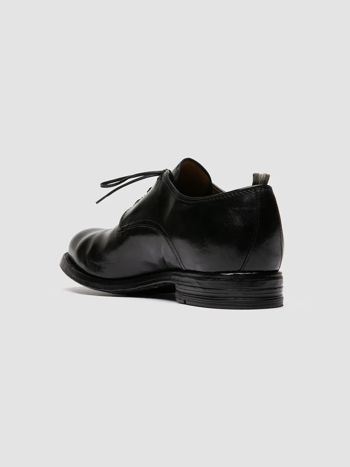 BALANCE 019 - Black Leather Derby Shoes Multi-Use Shoes Fashion-Forward