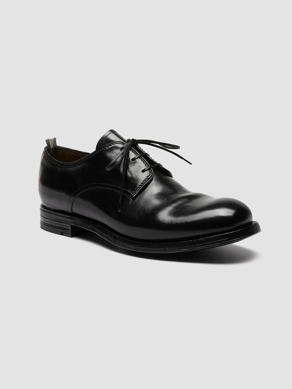 BALANCE 019 - Black Leather Derby Shoes Classic Style Stylish performance