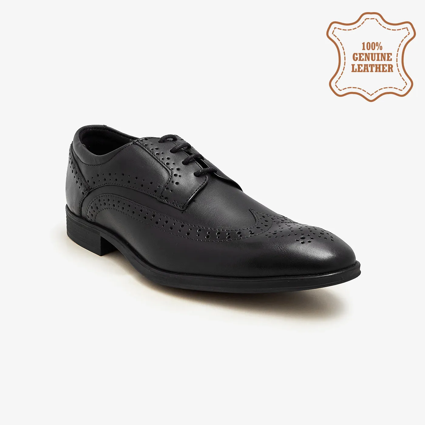 Breathable Comfort Fit Men's Brogue Lace-Ups